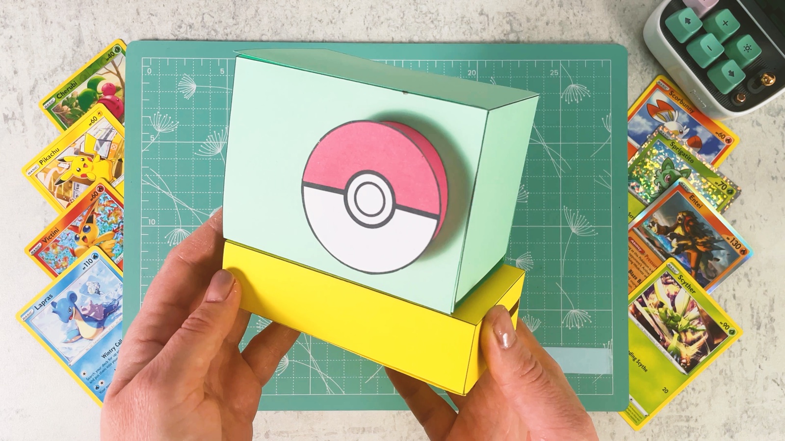 The machine with a Poké Ball handle on the side